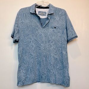 Men's Ted Baker London 2 Vaness Leaf Polo Shirt • Size 5